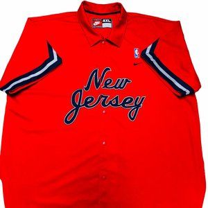 New Jersey Nets Vintage NIKE NBA Jersey Jacket | Men's 4XL